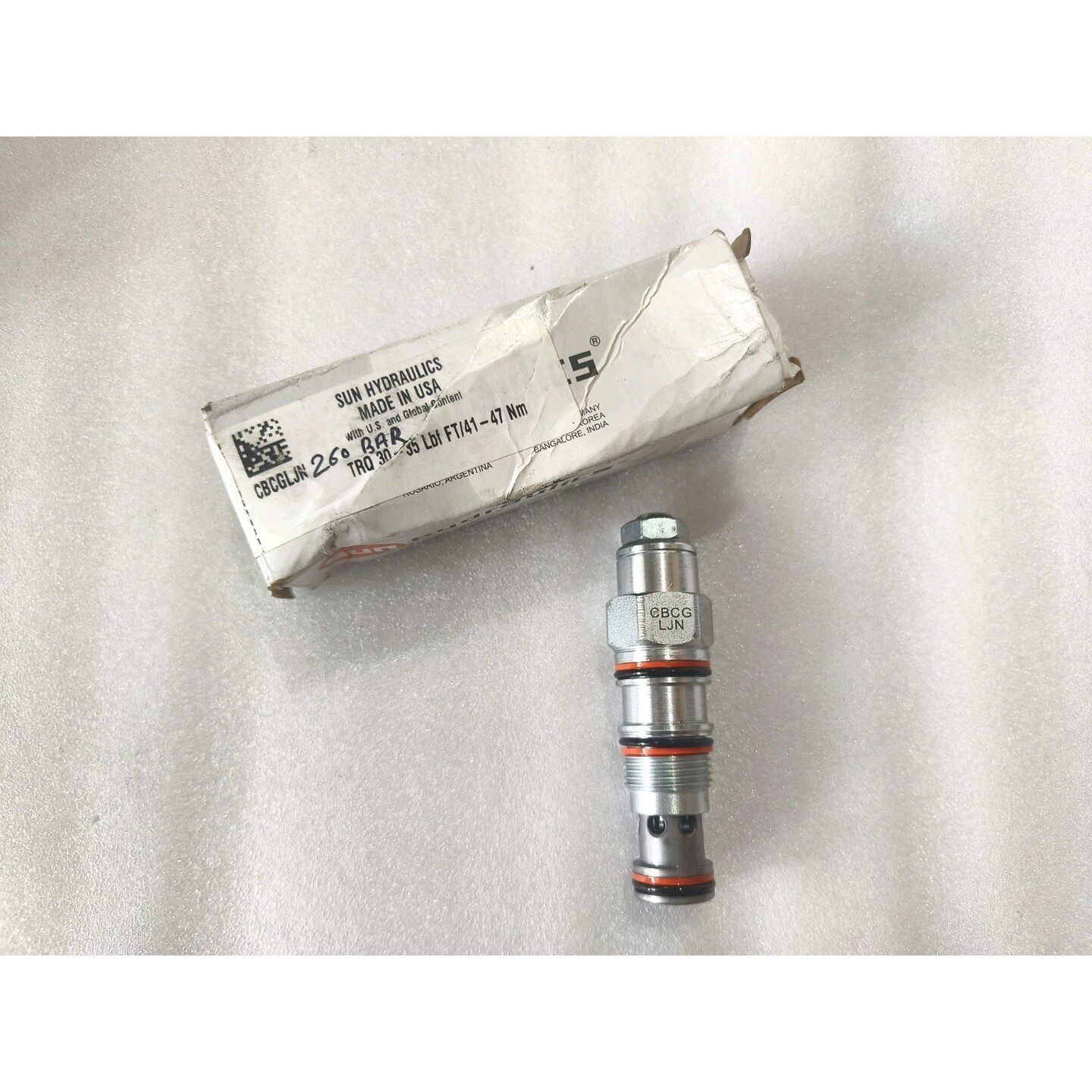 SUN HYDRAULICS CBCGLJN COUNTERBALANCE VALVE CBCG-LJN 260 BAR