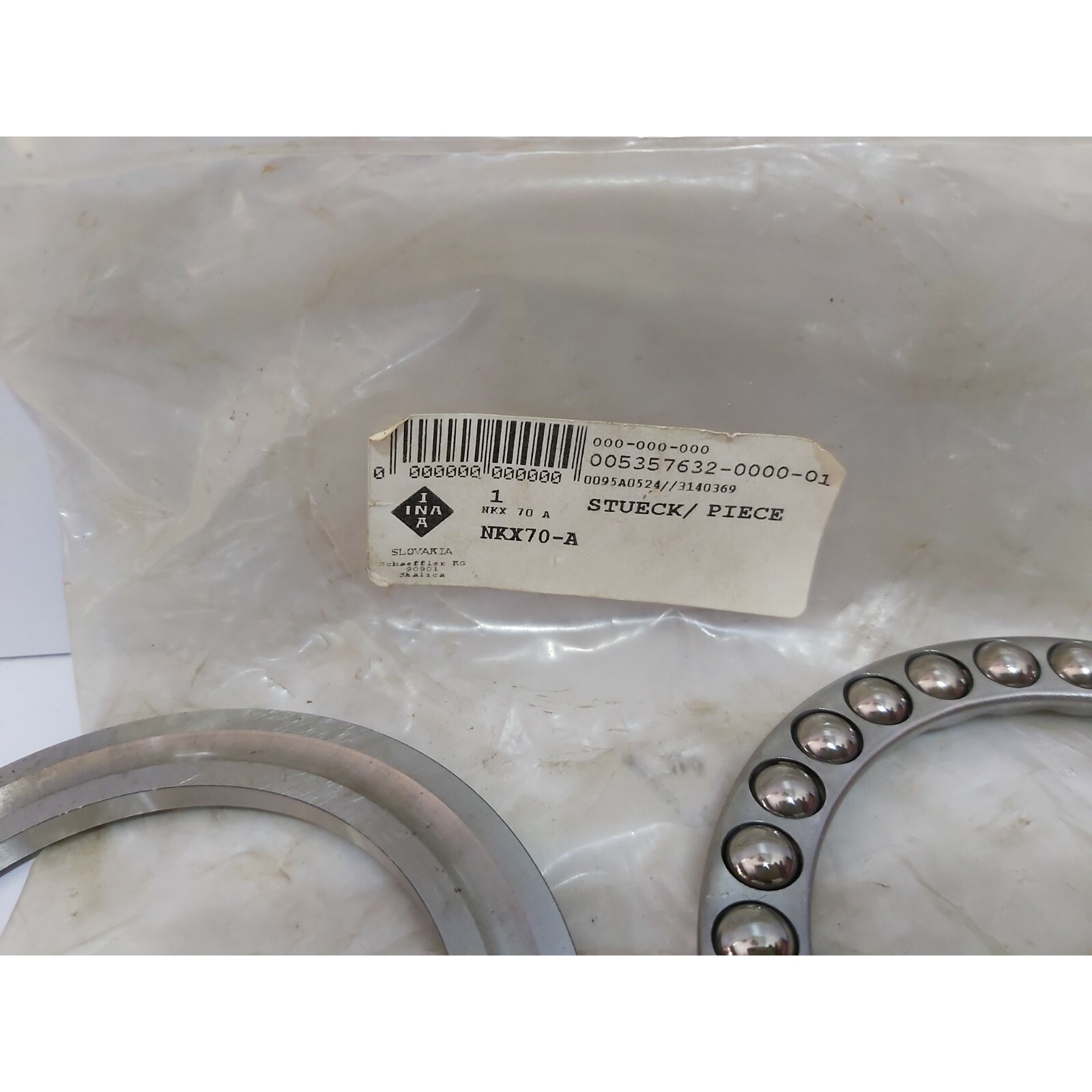 INA NKX70-A Aiguille Roulement NKX70A