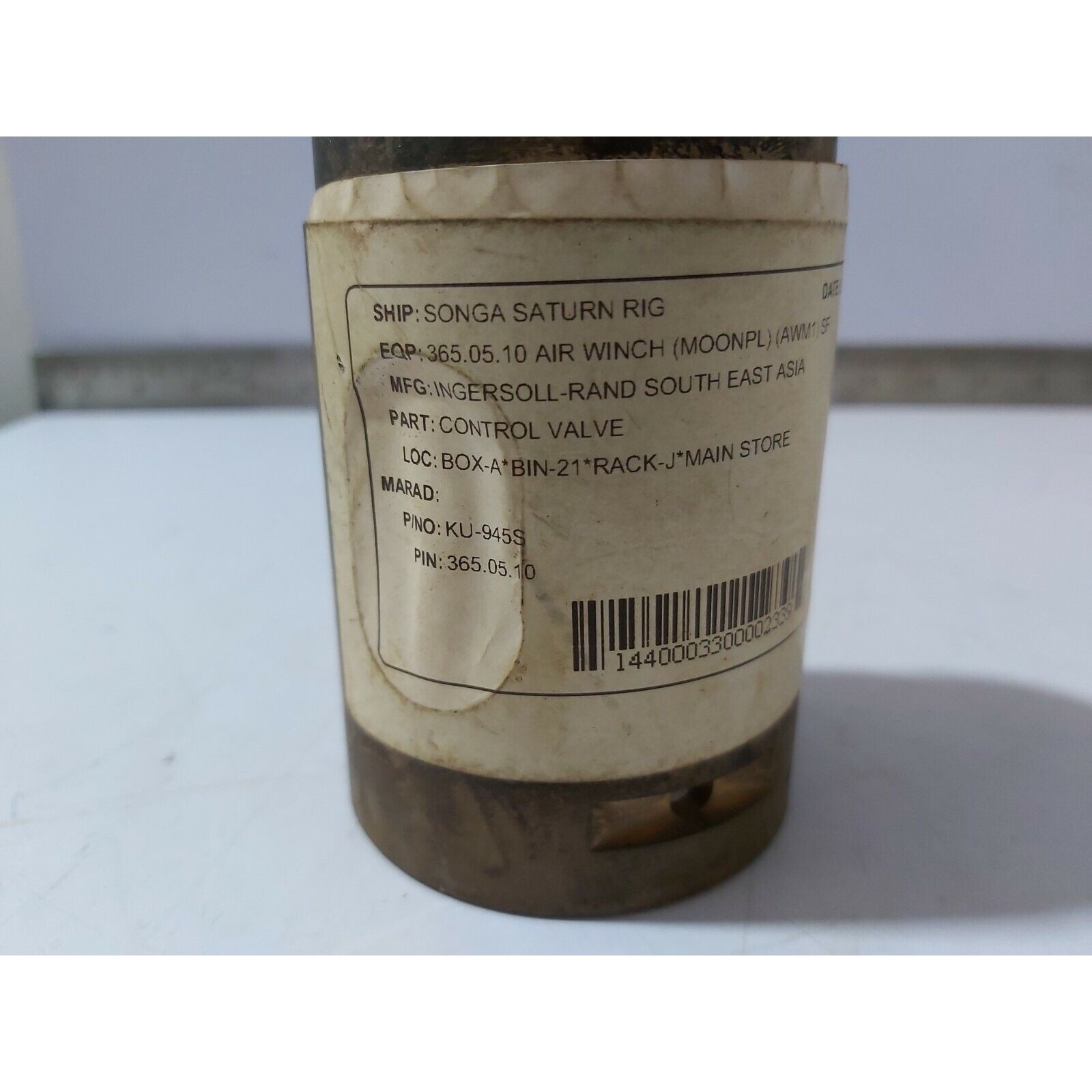 Ingersoll Rand KU-945S Kontrolle Block Umkehr Ventil Buchse