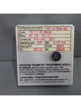 MOD131X006063 - INDRAMAT -MOD13/1X006-063/Programación Mód