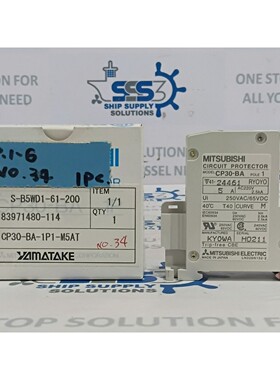 三菱 CP30-BA 5A 电路保护器 5A 1 杆 250VAC/65VDC(未使用全新)