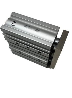 SMC MGPM25TF-50Z PNEUMATIC GUIDED CYLINDER USED AND WORKING