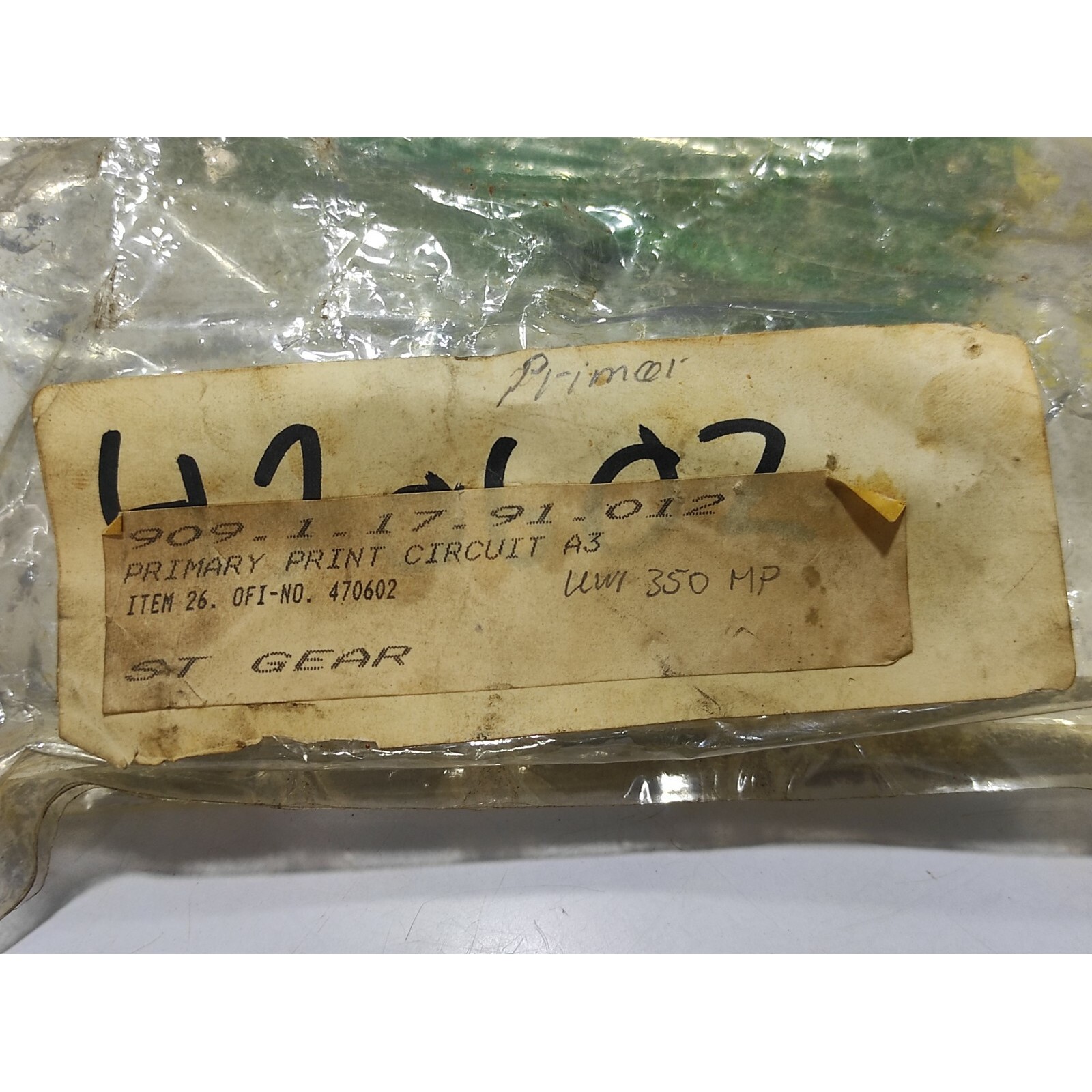 Primary Imprimé Ciruit A3 470602 PCB 909.1.17.91.012 St Gea