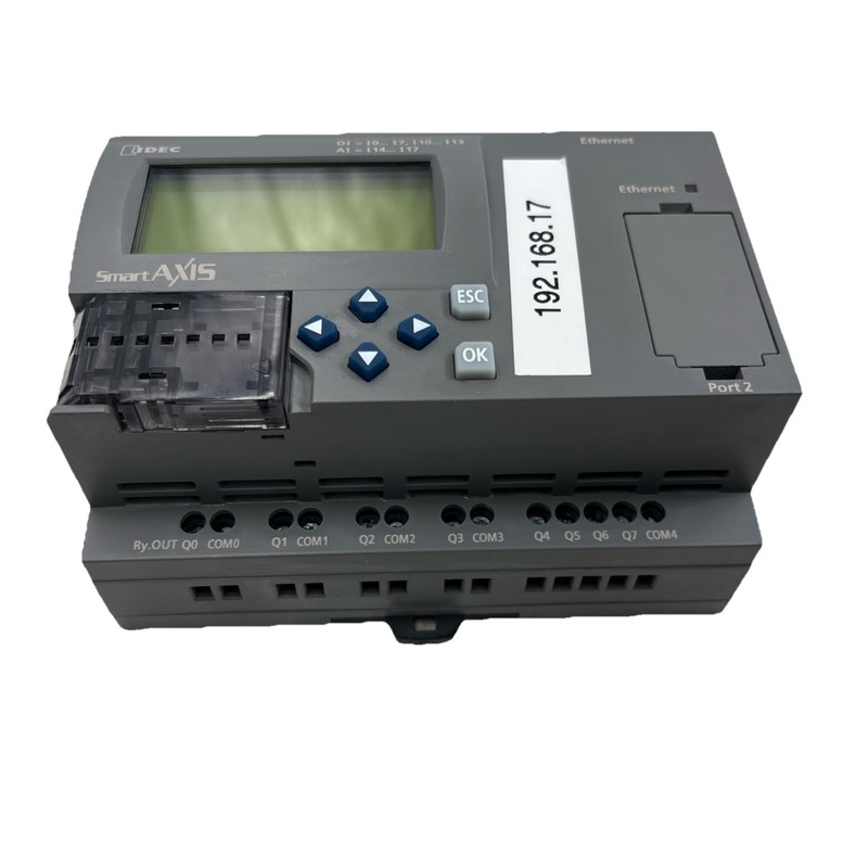 IDEC FT1A-H24RA SMART AXIS CPU CONTROLLER 24 I/O RELAY USED