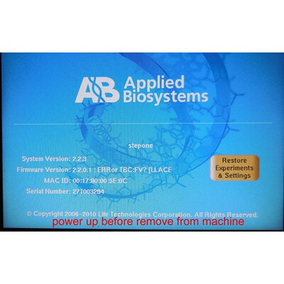 Applied biosystems assy 4374860 rev F Tested