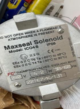英格兰 汤普森阀 型号 ICO4S Maxseal  原议价