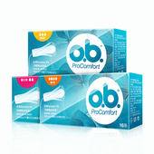 强生ob内置式 卫生棉条16支指入卫生巾姨妈巾月经棉游泳德国进口