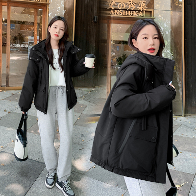 加绒加厚工装棉服加棉冲锋衣外套