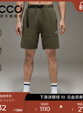 ECCOx白山联名胶囊系列 休闲运动软壳裤短裤男女同款 EW251P006
