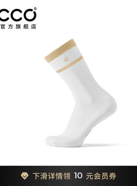 ECCO爱步袜子 2026春夏新款复古运动舒适防臭中筒袜长袜9085657