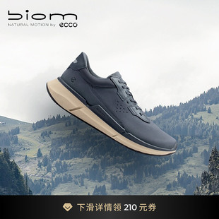 ECCO爱步男款 春夏真皮透气纯色休闲鞋 健步BIOM2.2 830764 运动鞋