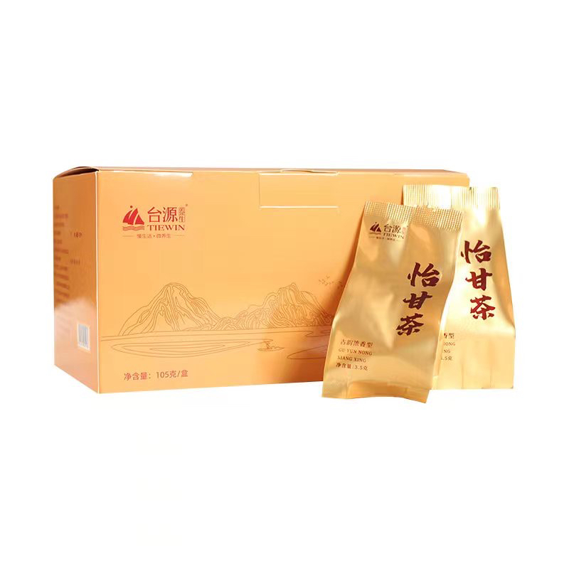 臺(tái)源 古韻怡甘茶 八角桶同款 濃香型 送禮自用老少古韻包裝30包