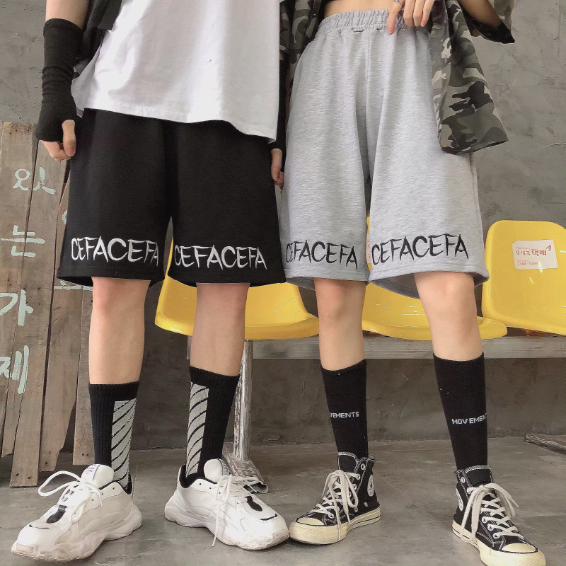 Korea studios. the republic of korea ins Retro letter Embroidery Versatile leisure time motion full marks shorts Influx of men and womenin the Men's clothing, Casual pants  category - from Buy2taobao.com to provide professional Taobao agent buy service