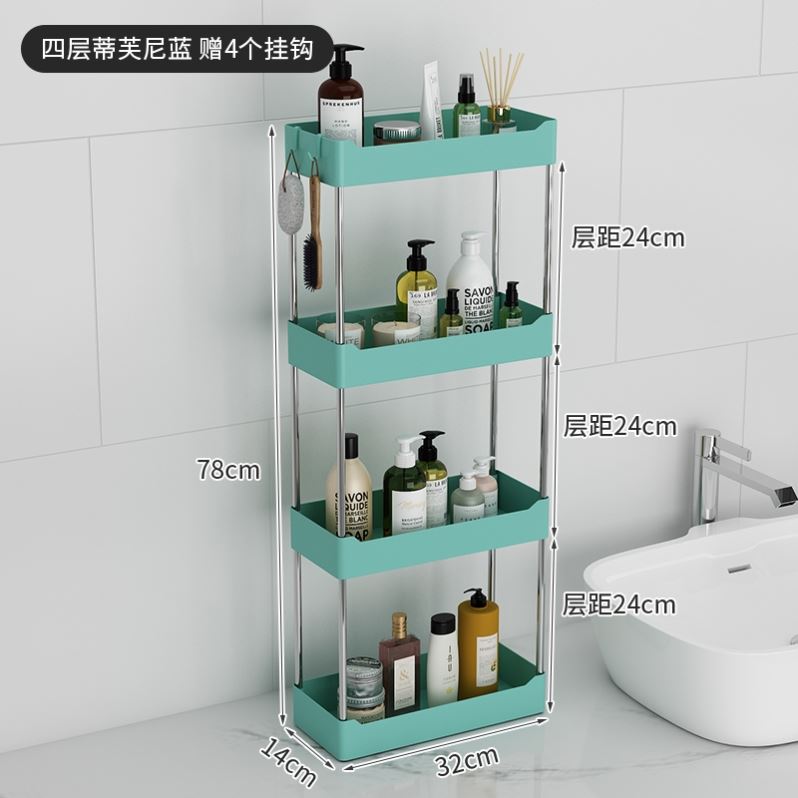 卫生间夹缝置物架台面浴室超窄