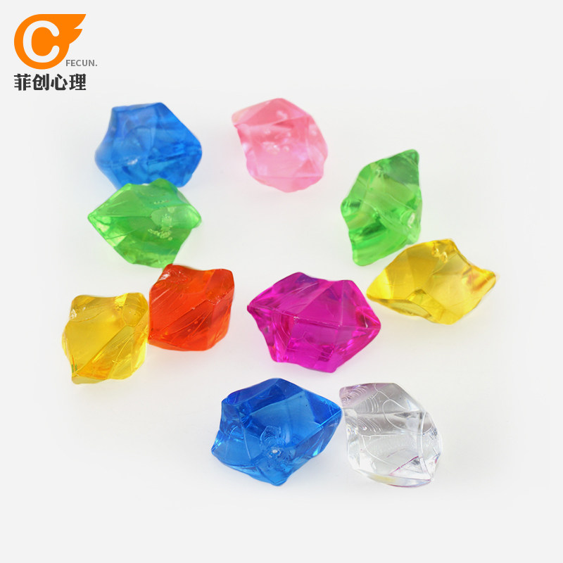 心理沙盘沙具沙游箱庭游戏儿童玩具石头模型场景鱼缸彩色水晶石