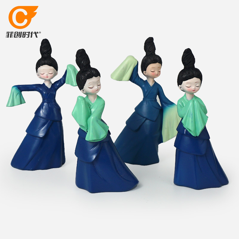 心理沙盘沙具套装沙游箱庭减压玩具手办摆件人物树脂情景跳舞舞者