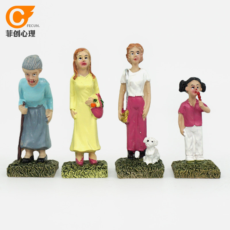 菲创心理新品沙具沙游箱庭游戏儿童玩具摆件人物类模型沙盘蜕变