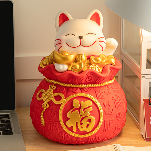 招财猫摆件客厅存钱罐2026新款