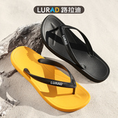 加厚底耐磨沙滩鞋 路拉迪人字拖男夏季 休闲防滑户外凉拖夹脚拖鞋 潮
