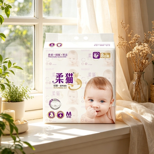 柔猫妇婴适用468张五层加厚可湿水抽纸干湿两用原生木浆