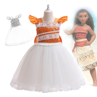 女童海洋公主莫阿娜服装女童裙子