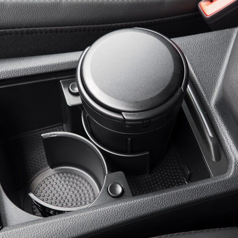 适用大众19款MQB新速腾车探歌探岳载烟灰缸 车用垃圾桶专用烟缸