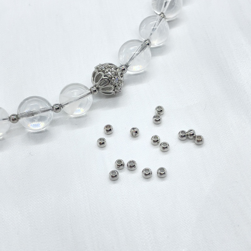 水晶diy配饰合金铜镀银高保色