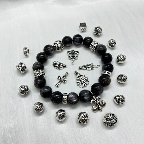 水晶diy配饰合金十字架手串配件