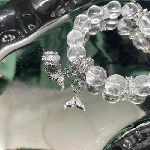 水晶diy配饰品高保色18K电镀