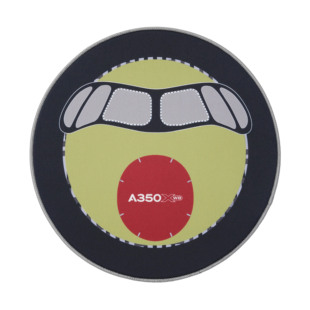 鼠标垫 A350主题 飞驰航空 戴上墨镜