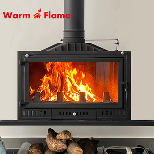 嵌入式 客厅取暖壁炉 真火壁炉木柴家用铸铁壁炉民宿别墅自建房欧式