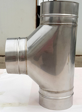 不锈钢燃木真火壁炉烟管黑色直管弯头三通雨帽壁炉专用烟管配件