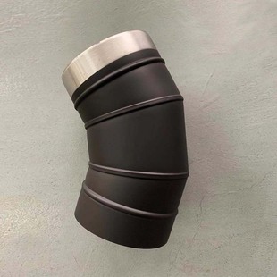 燃木真火壁炉家用不锈钢排烟管配件直管弯头风帽黑色烟管安装 配件