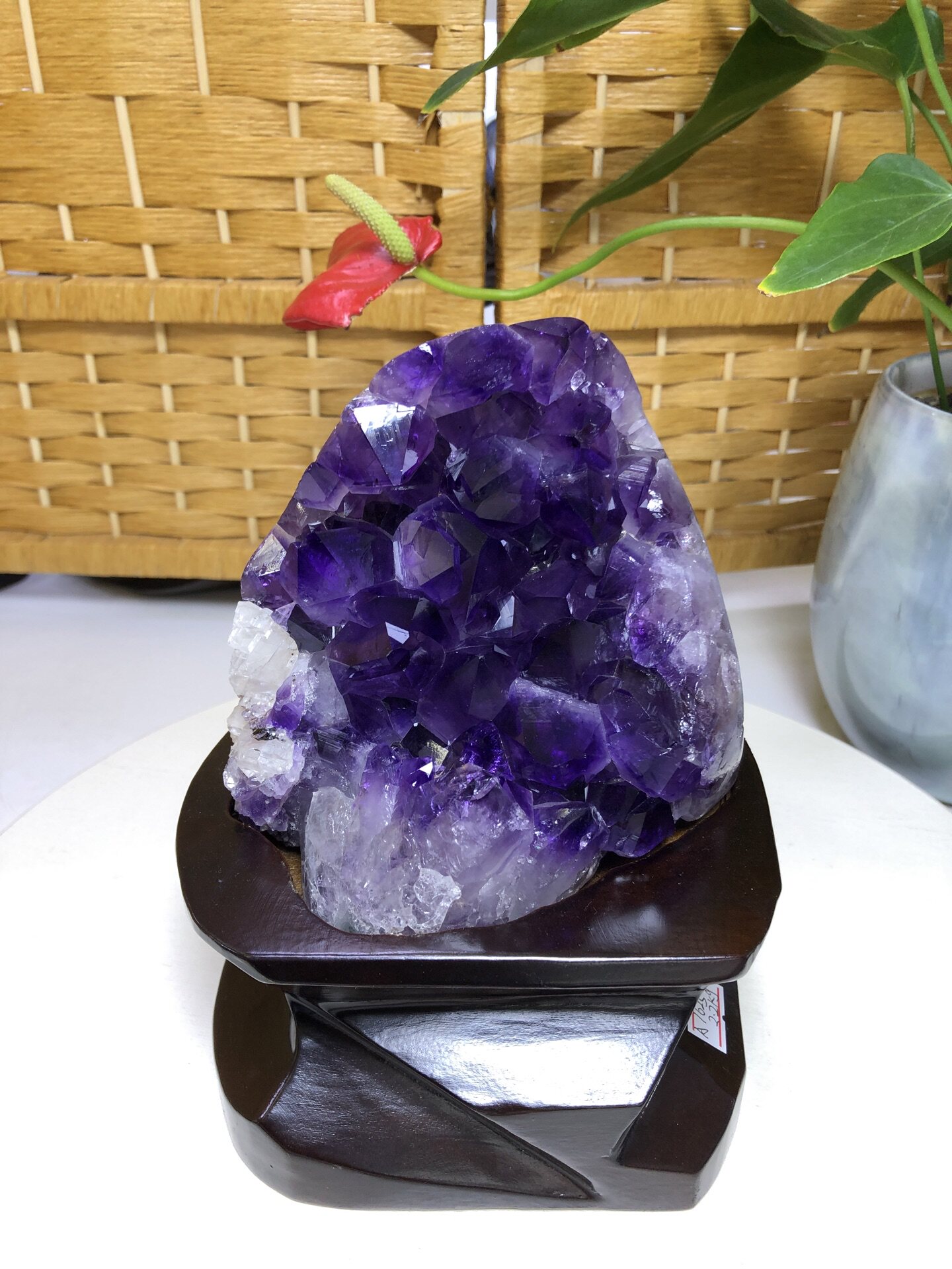一物一图天然乌拉圭原矿紫晶镇晶洞摆件家居装饰开业乔迁办公送礼
