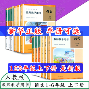 新华正版小学人教版语文教师教案参考用书一二三四五六年级上下册语文教师参考书部编版语文教学参考书123456年级语文教师教学用书