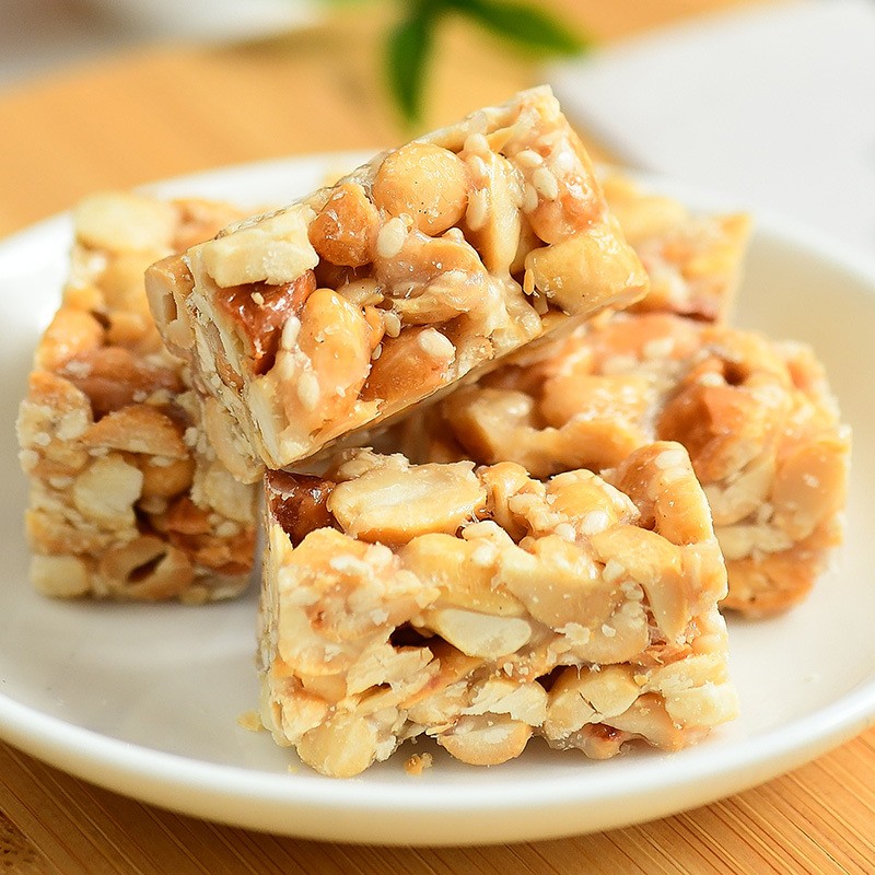 花生酥即食花生糖怀旧童年小吃坚果零食手工传统糕点浙江特产220g