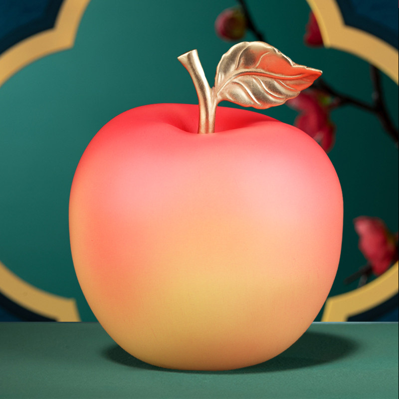铜苹果摆件平平安安家居客厅办公室桌面装饰品乔迁平安果圣诞礼物