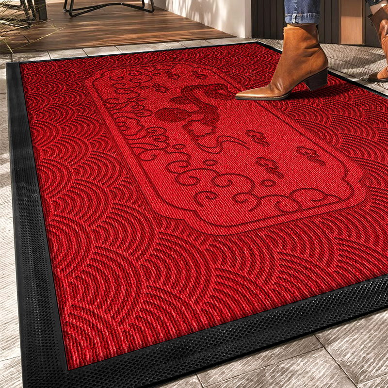 进门地垫家用户外大门口搬家入宅脚垫门前中式红色喜庆入户地毯,居家布艺,入户地垫,淘宝优惠券,粉丝福利购,淘宝优惠卷