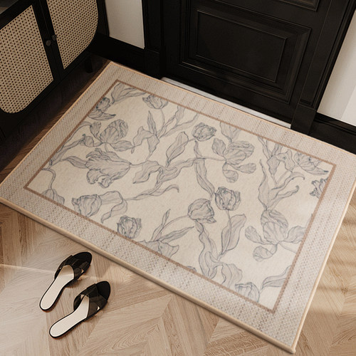 法式进门地垫入户门垫2024新款门口耐脏防滑脚垫子玄关地毯可定制