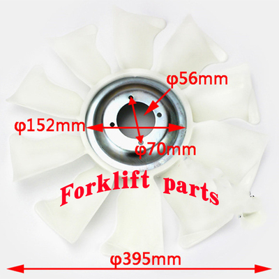 三菱叉车配件S4S发动机FD20/30-F18B水箱风扇叶91202-17400高质量
