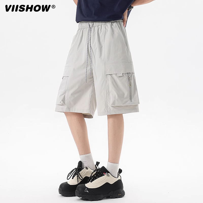 VIISHOW速干工装篮球短裤男美式高街冰丝裤子cleanfit潮牌五分裤