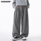 男秋季 新款 重磅卫裤 VIISHOW肌理抓绒宽松垂感休闲裤 打褶潮牌长裤