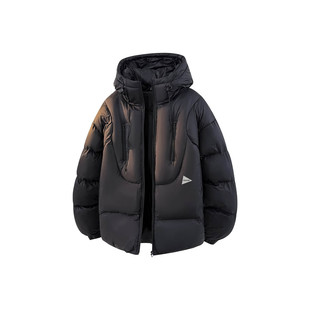 PRESSURE美式 高街山系拉链户外休闲宽松面包连帽棉服外套男女同款