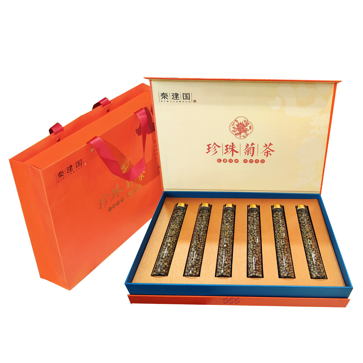 秦建国珍珠菊茶90g礼盒怀菊花茶胎菊泡茶小菊花 河南焦作特产