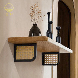 置物架复古中古诧寂风墙架层板托架墙壁隔板架一字隔板三角支架