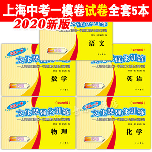 物理 英语 数学 2020版 化学试卷全套5本领先一步文化课强化训练 上海中考一模卷语文 上海市各区初三第一学期期末质量抽查试卷精编