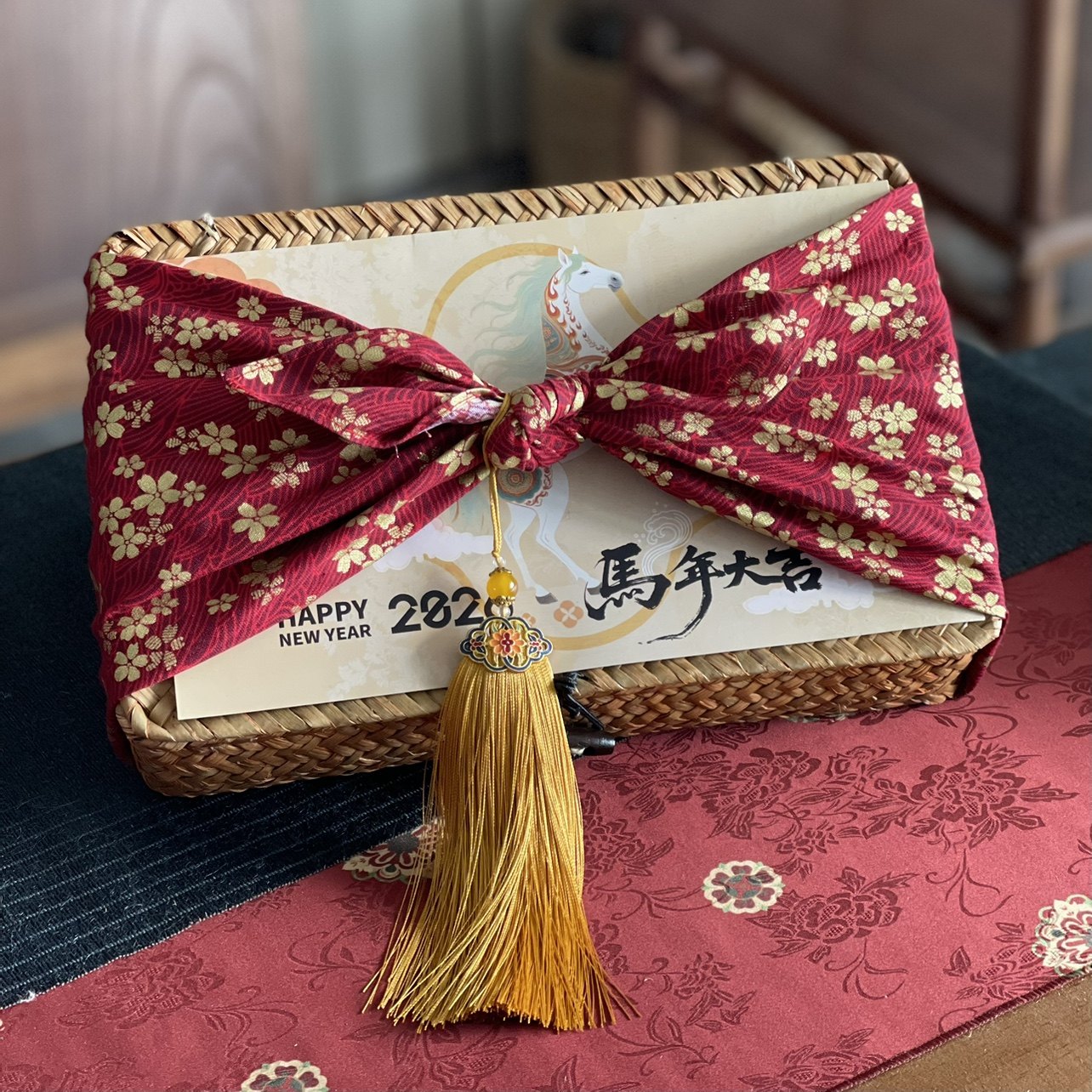 2026新年传统手工艺编织包装礼品茶叶点心创意伴手礼品盒定制空盒,包装,竹编织包装,淘宝优惠券,粉丝福利购,淘宝优惠卷