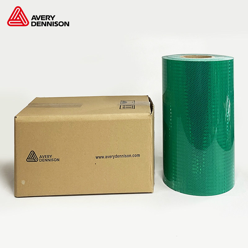 进口avery艾利超强级反光膜背胶绿色t-6507高速路牌标识安全警示