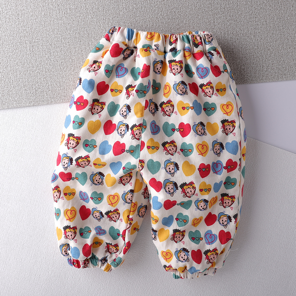 儿童冬季三层加厚长裤夹棉棉裤