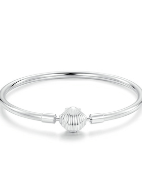 贝壳手镯925纯银简约时尚休闲风